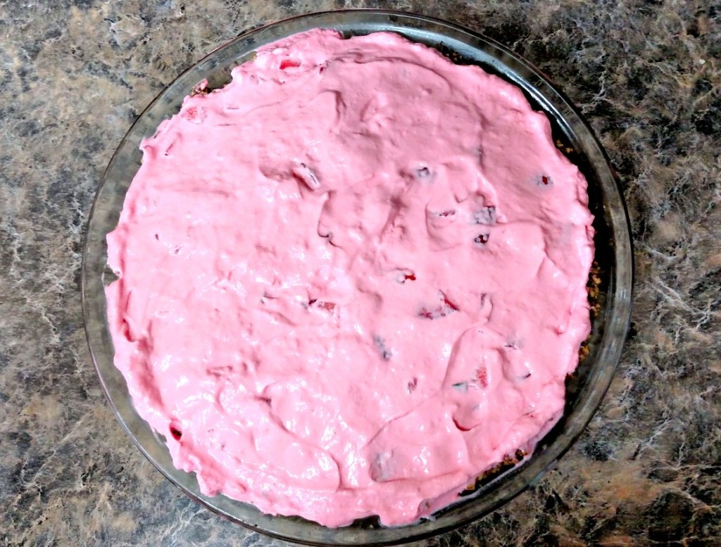 low carb strawberry icebox pie