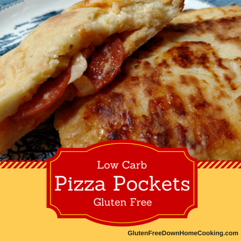 Gluten Free Low Carb Homemade Pizza Pockets