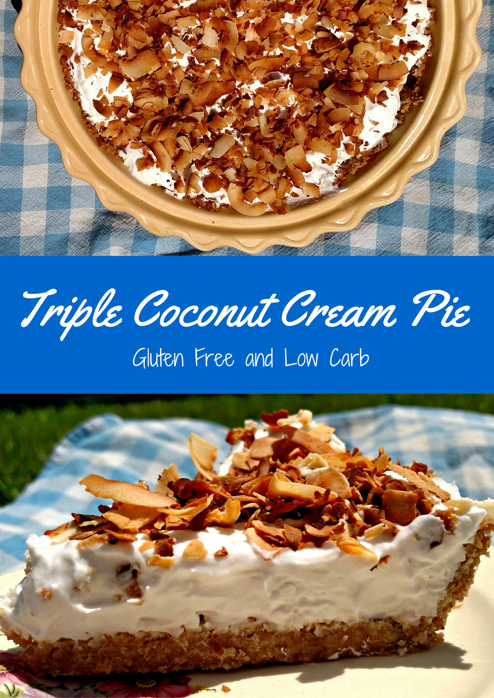 Gluten Free Low Carb Coconut Pie