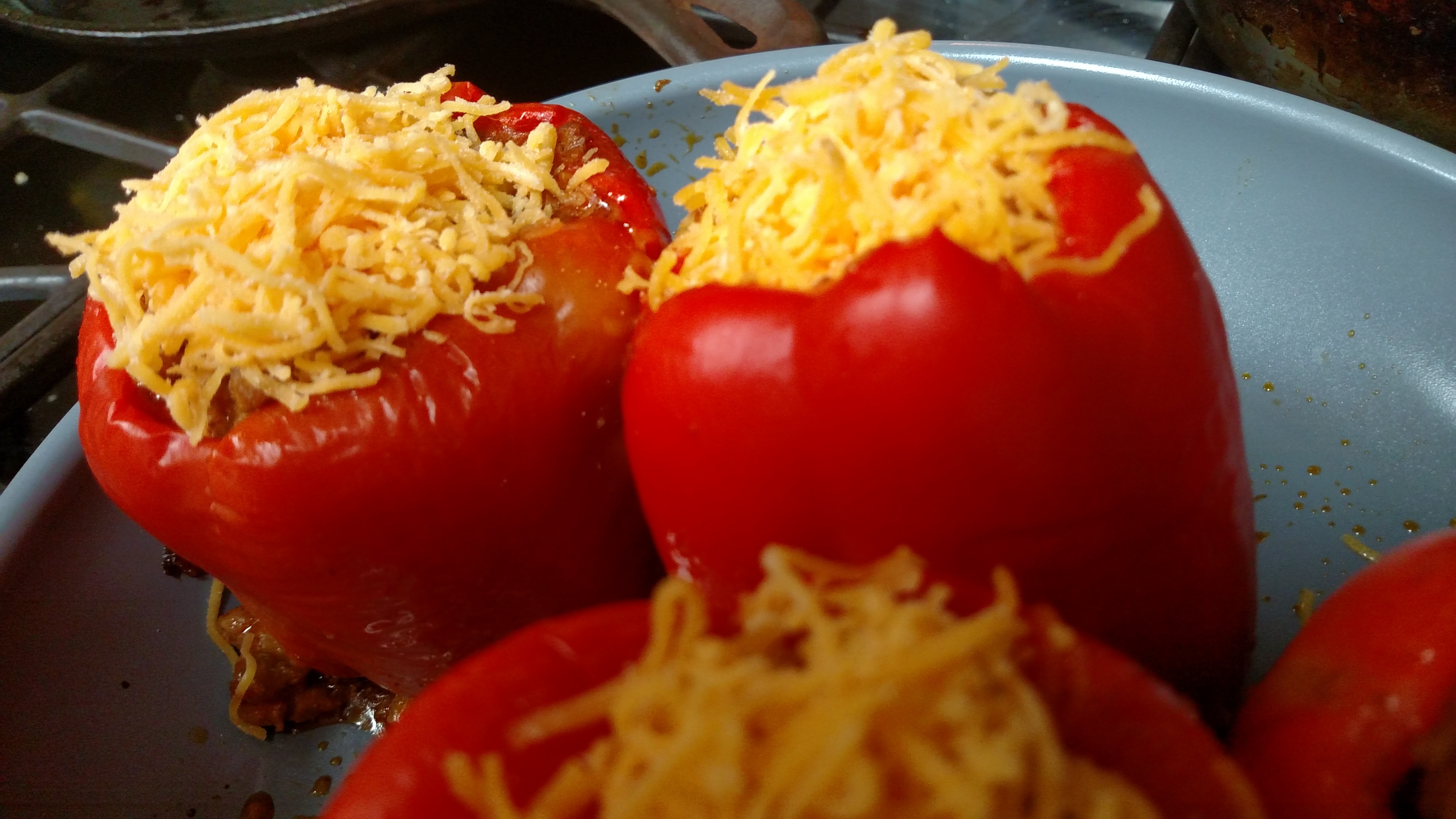 Easy Gluten Free Low Carb Stuffed Bell Peppers: Mexican Style